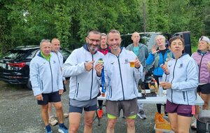La médaille gagnée le dimanche précédent par Fabrice au Marathon de la Loire à Saumur.